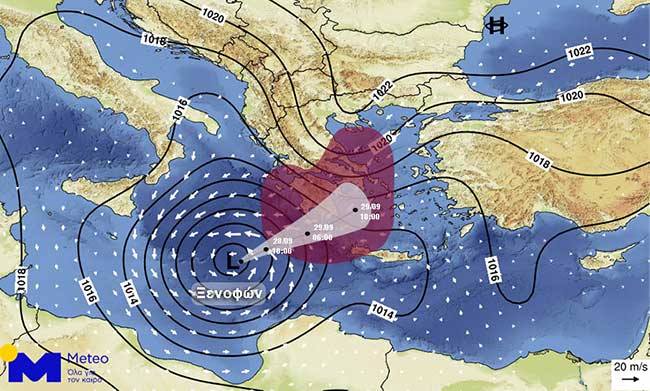 Στο… μάτι του κυκλώνα όλη η Ελλάδα – Δείτε που θα χτυπήσει η κακοκαιρία