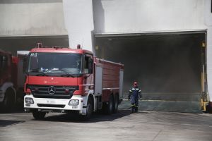 Πυρκαγιά σε στρατόπεδο στη Θεσσαλονίκη