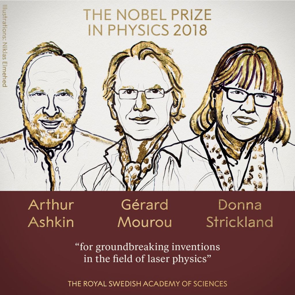 Βραβεία Νόμπελ 2018 : Σε τρεις επιστήμονες το Νόμπελ Φυσικής