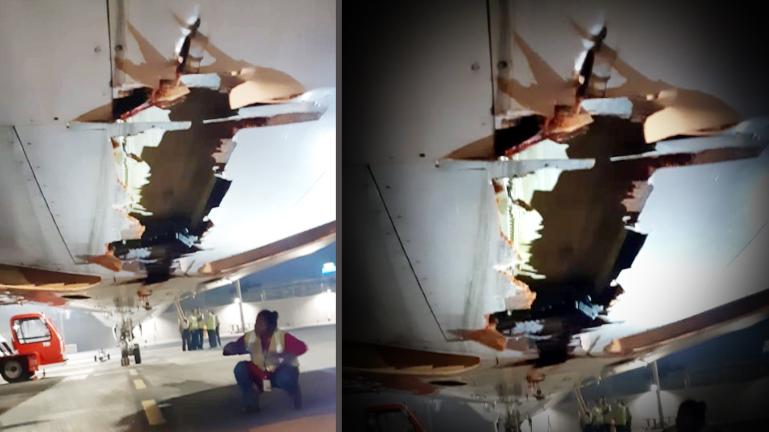 Αεροπλάνο χτύπησε σε τοίχο κατά την απογείωση αλλά…συνέχισε