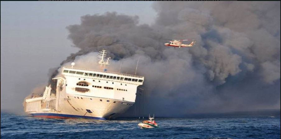 Βαλτική: Υπό πλήρη έλεγχο η φωτιά σε πλοίο με 335 επιβάτες