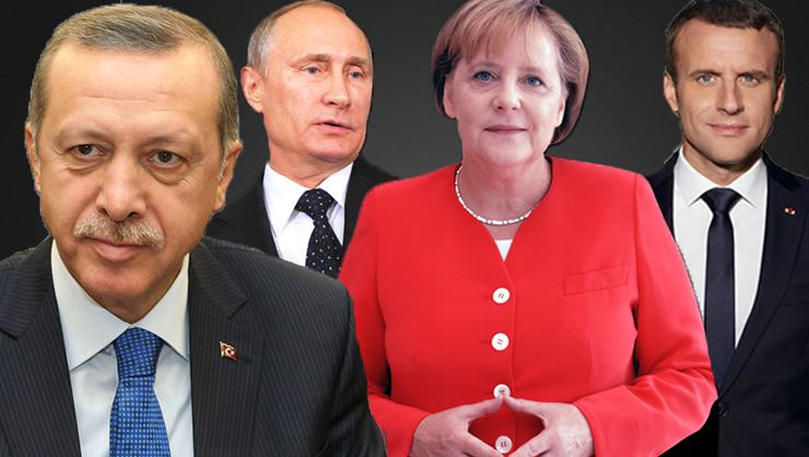 Ερντογάν, Πούτιν, Μακρόν και Μέρκελ συναντώνται για τη Συρία