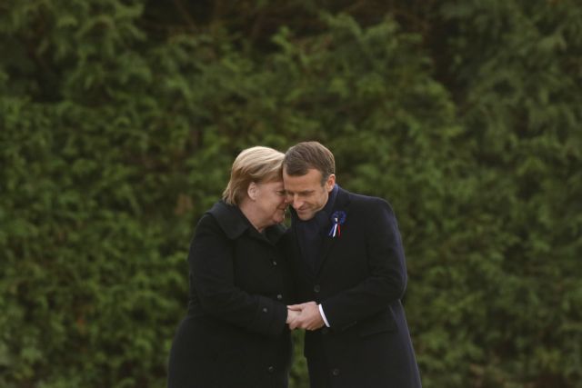 Επίδειξη ενότητας Μέρκελ – Μακρόν 100 χρόνια μετά τον Α’ Παγκόσμιο Πόλεμο