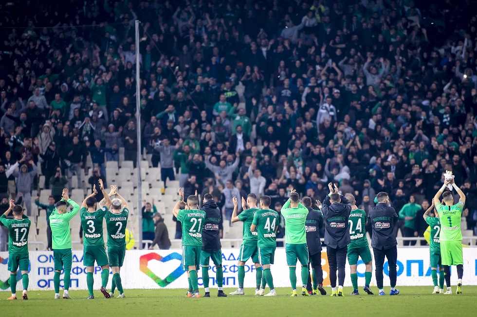 Παναθηναϊκός: «Οι φίλαθλοί μας έδειξαν ότι στηρίζουν και αναγνωρίζουν την προσπάθεια»