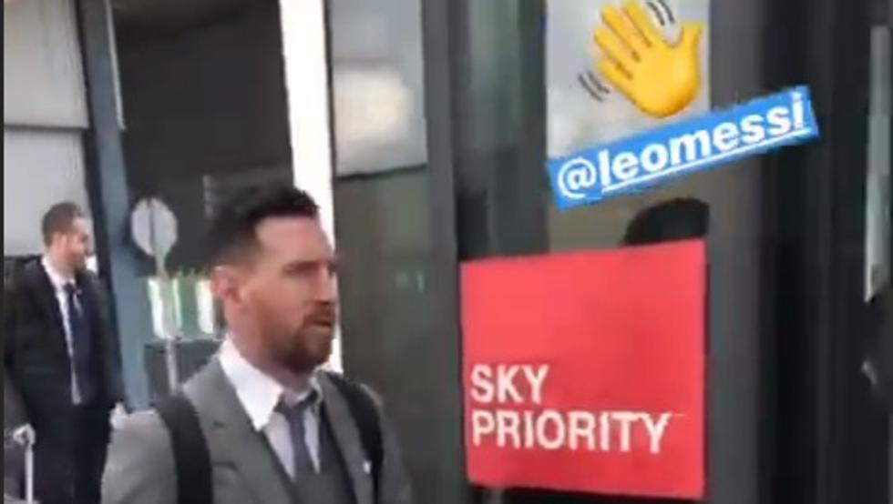 Ο Μέσι στην αποστολή της Μπαρτσελόνα για το ματς με την Ιντερ