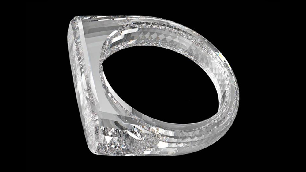 Εντυπωσιακό δαχτυλίδι φτιαγμένο από ένα μόνο διαμάντι