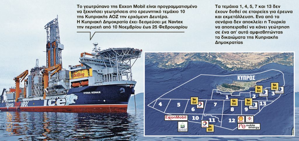 Προκλητικός ο Σουλτάνος πριν από την πρώτη γεώτρηση