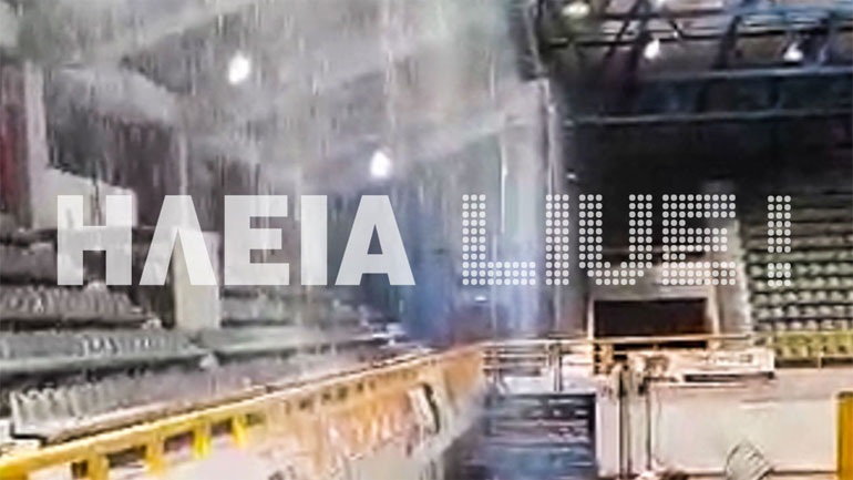 Πύργος : Kλειστό γυμναστήριο μετατράπηκε σε …πισίνα (vid)