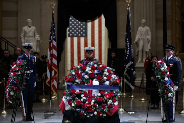 Τζορτζ Μπους : Εθνικό πένθος στις ΗΠΑ – Πλήθος πολιτικών αρχηγών στην κηδεία