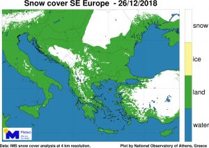 Στο «ψυγείο» η χώρα – Το 8% «ντύθηκε» στα λευκά τα Χριστούγεννα