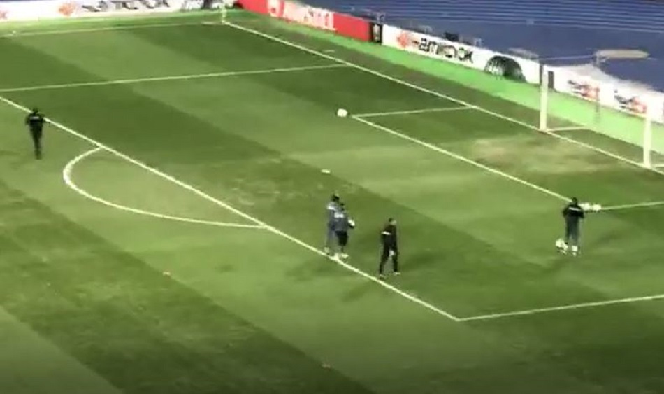 Η προθέρμανση του Ολυμπιακού και της Ντιναμό