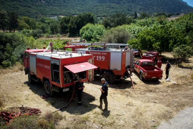 Πύργος: Φωτιά καίει καλαμιές κοντά στη λίμνη Καϊάφα