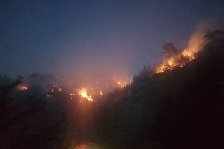 Υπό πλήρη έλεγχο τέθηκε η πυρκαγιά στη Λέσβο