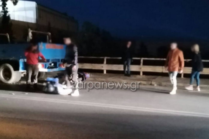 Κρήτη : Μηχανή καρφώθηκε σε φορτηγό (εικόνες)
