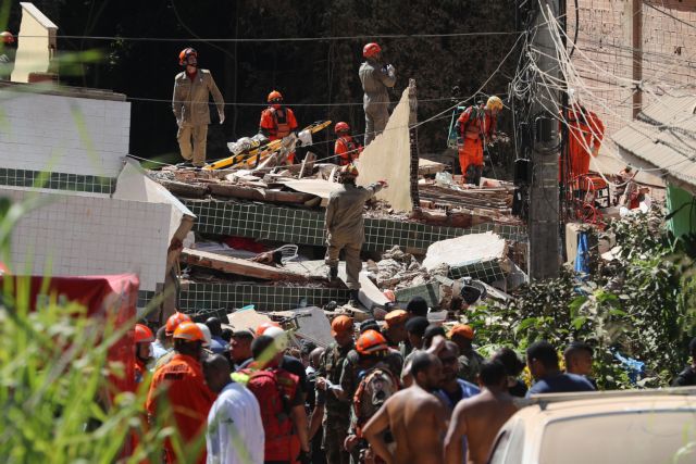 Βραζιλία: Αυξάνονται οι νεκροί από την κατάρρευση κτιρίων σε φαβέλα