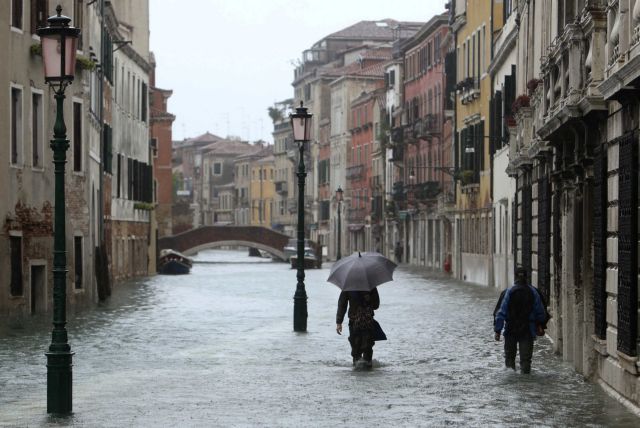 Βενετία: Σε ιστορικά υψηλά η στάθμη των υδάτων