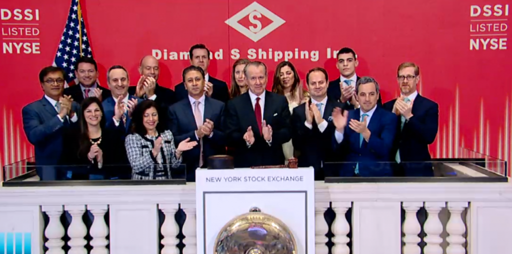 Η Diamond S Shipping χτύπησε το κουδούνι στη Wall Street