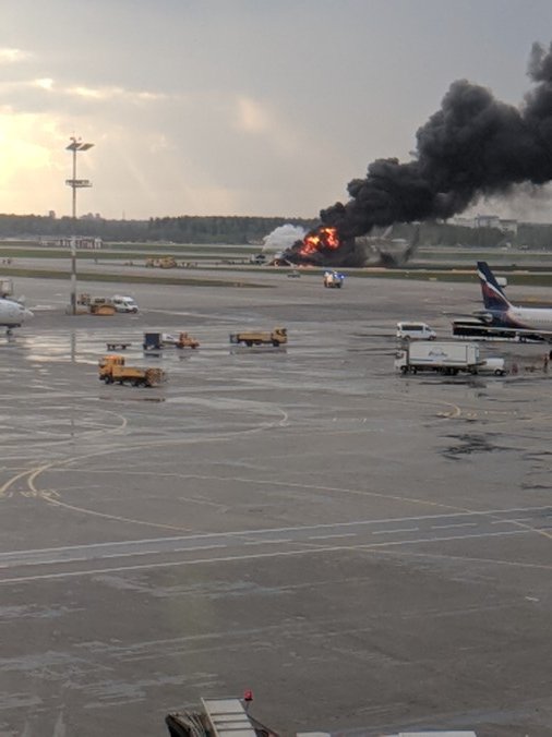 Μόσχα : Νεκρός σε αεροπλάνο που τυλίχτηκε στις φλόγες