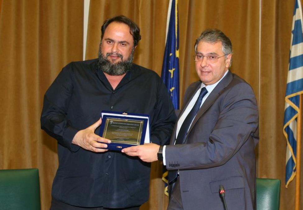 Συζήτηση Μώραλη και Μαρινάκη με εκπροσώπους των παραγωγικών τάξεων του Πειραιά