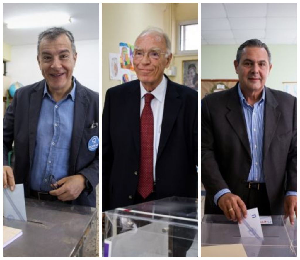 Κατακρημνίστηκαν Ποτάμι, Ένωση Κεντρώων, ΑΝΕΛ