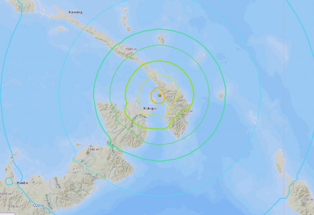 Σεισμός 7,5 Ρίχτερ στην Παπούα Νέα Γουινέα