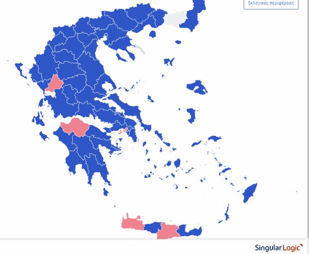 Ευρωεκλογές 2019 : Στο 9,43% η διαφορά ΝΔ-ΣΥΡΙΖΑ με την ενσωμάτωση στο 33,77%