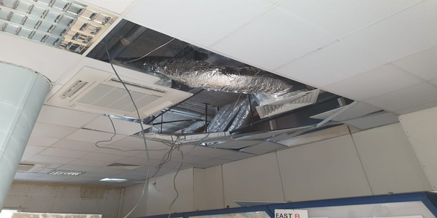 Λευκωσία: Ένας τραυματίας από κατάρρευση τμήματος της οροφής στο αεροδρόμιο