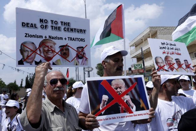 Παλαιστίνη: Διαδηλώσεις και απεργίες κατά του αμερικανικού σχεδίου για το Μεσανατολικό