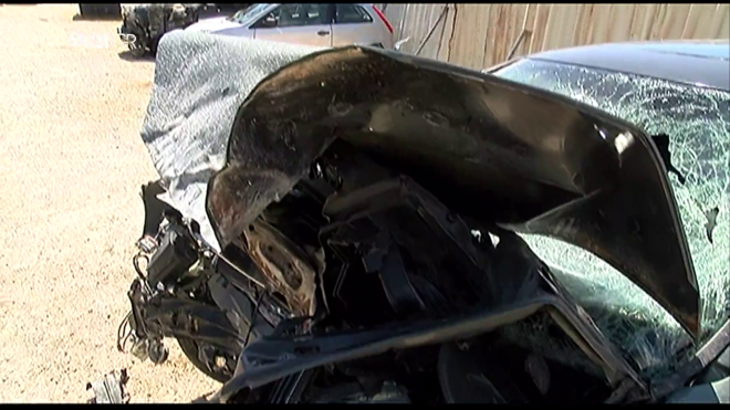 Τροχαίο Ζαχαριά: Εικόνες-σοκ από το διαλυμένο αυτοκίνητο