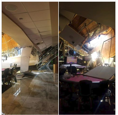 Κατέρρευσε οροφή καζίνο στην Καλιφόρνια