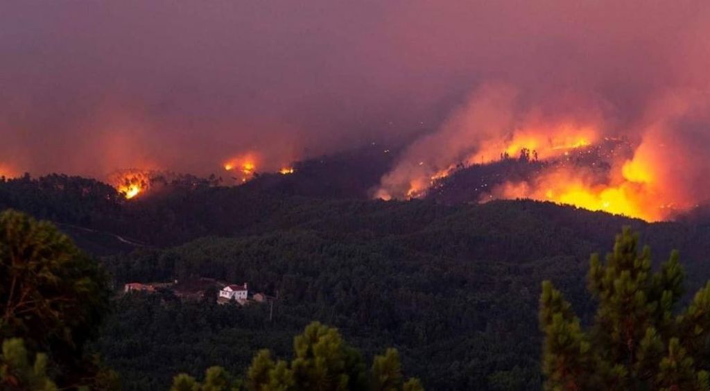 Σε πύρινο κλοιό η Πορτογαλία: Πάνω από 900 πυροσβέστες στη μάχη