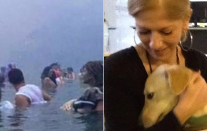 Μάτι: Η συγκινητική φωτογραφία της κυρίας με το σκυλάκι ένα χρόνο μετά την τραγωδία