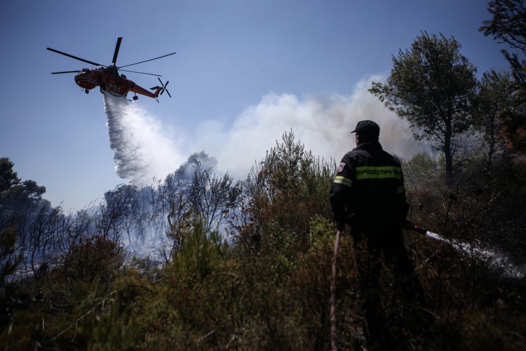 Σε εξέλιξη πυρκαγιά στην Πρέβεζα