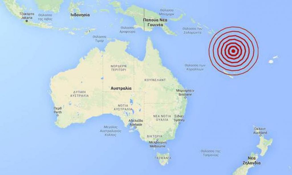 Σεισμός 6,3 Ρίχτερ ανοικτά του Βανουάτου