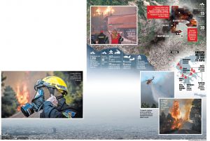 Ο πύρινος εφιάλτης επέστρεψε στην Εύβοια