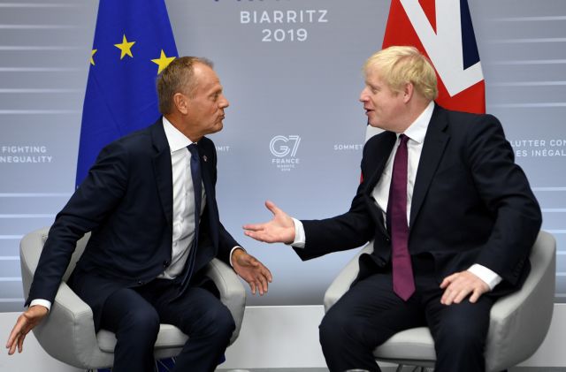 Τζόνσον σε Τουσκ: Brexit στις 31 Οκτωβρίου με ή χωρίς συμφωνία