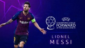 O Μέσι επιθετικός της χρονιάς στο Champions League