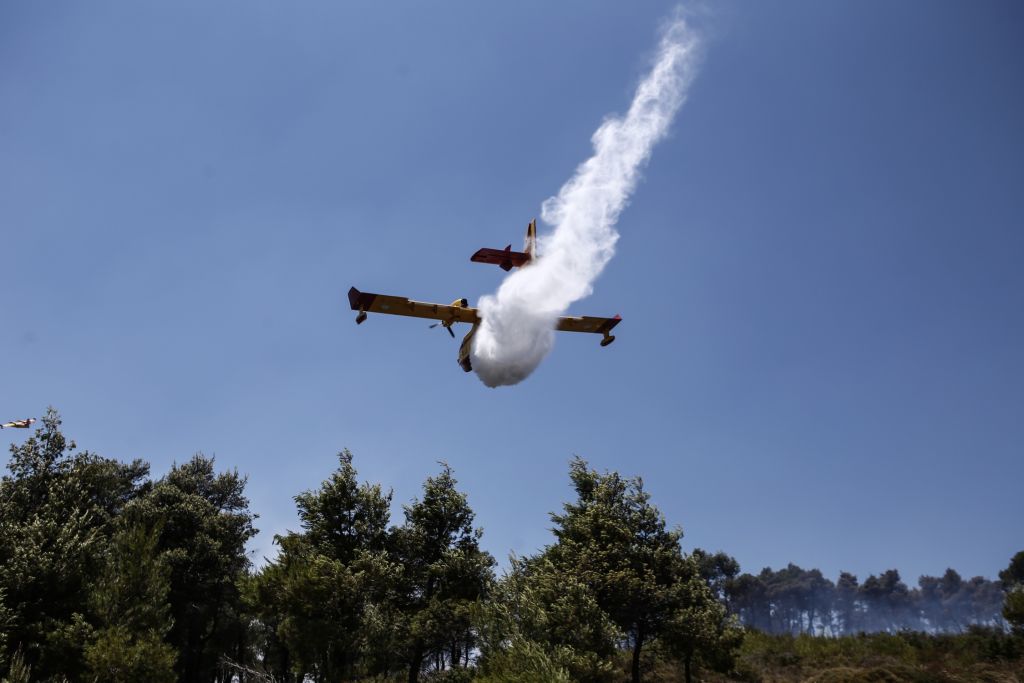 Φωτιά στη Νέα Μάκρη: Ενισχύονται οι δυνάμεις της Πυροσβεστικής