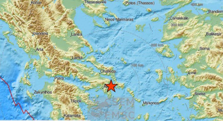 Σεισμός 3,8 Ρίχτερ στον Ευβοϊκό – Ταρακουνήθηκε η Αθήνα