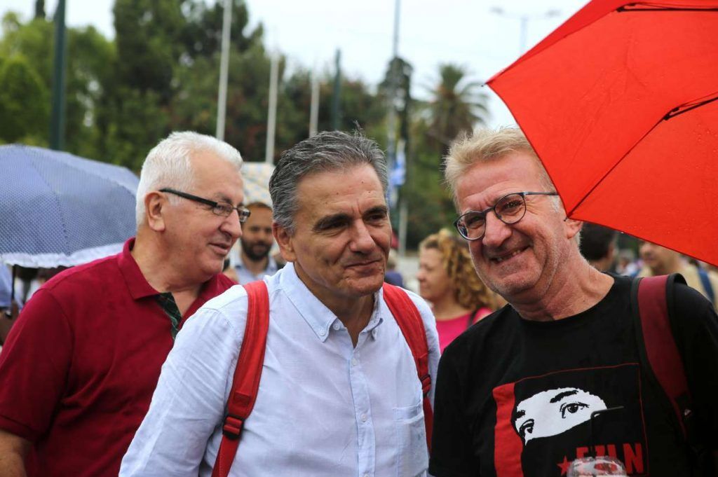 Τσακαλώτος, Ραλία και Τασία στο πλευρό των διαδηλωτών