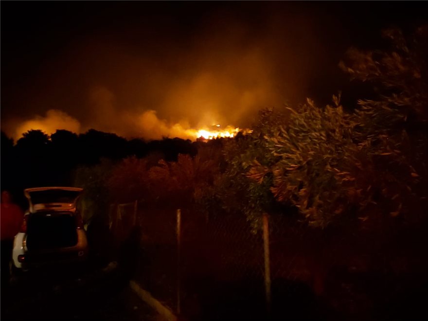 Mεγάλη φωτιά στη Νέα Μάκρη – Δίνουν σκληρή μάχη με τις φλόγες οι πυροσβέστες