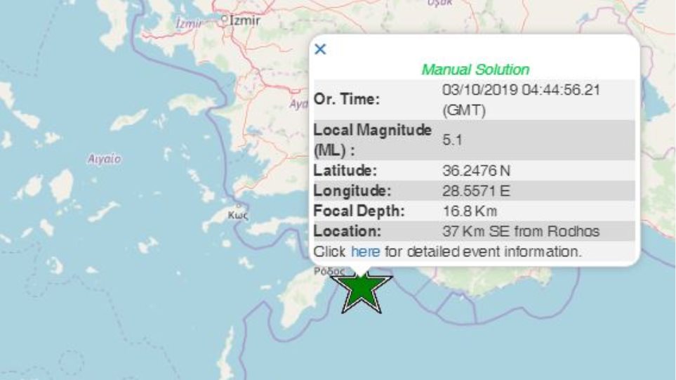 Ισχυρός σεισμός στη Ρόδο : Τι λένε οι σεισμολόγοι για τα 5,1 Ρίχτερ