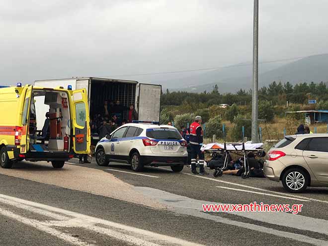 Παραλίγο νέο Έσσεξ στην Ξάνθη – Στιβαγμένοι σε φορτηγό 41 μετανάστες
