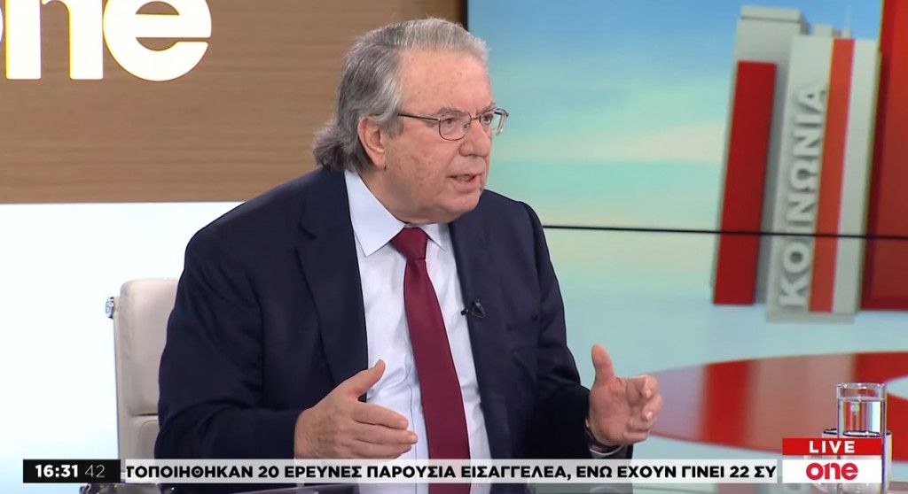 Γ. Μπαμπινιώτης στο One Channel: Δεν χρειαζόταν η επέμβαση της Αστυνομίας στην ΑΣΟΕΕ