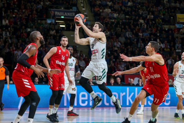 Νίκη για τον Παναθηναϊκό στο Μόναχο 87 -75 την Μπάγερν