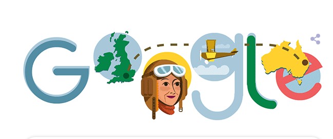 Maude Lores Bonney : Η Google τιμά με doodle την πρώτη γυναίκα πιλότο