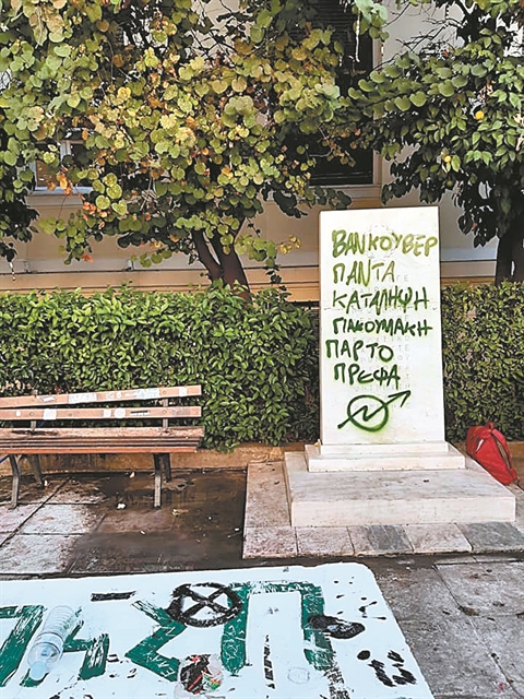 Αλωνίζουν οι αντιεξουσιαστές στο Οικονομικό Πανεπιστημίο