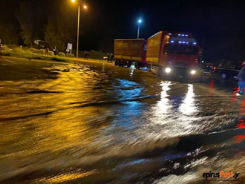 Μεγάλες πλημμύρες στην Αρτα από την κακοκαιρία