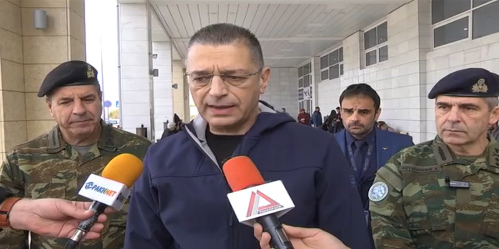 Επιθεώρηση του Αλκιβιάδη Στεφανή στον Έβρο