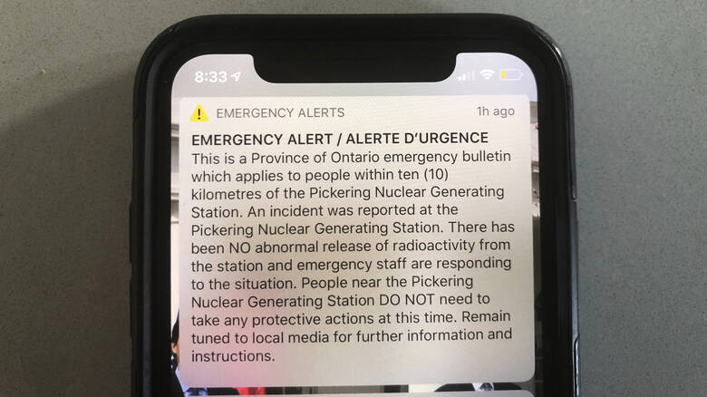 Κατά λάθος συναγερμός για «περιστατικό» σε πυρηνικό σταθμό στον Καναδά